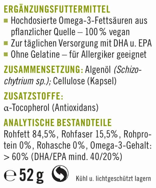 napfcheck Algenölkapseln - Omega 3 für Hunde und Katzen – Bild 2