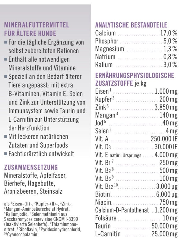 napfcheck Novomineral Senior - für ältere Hunde – Bild 4
